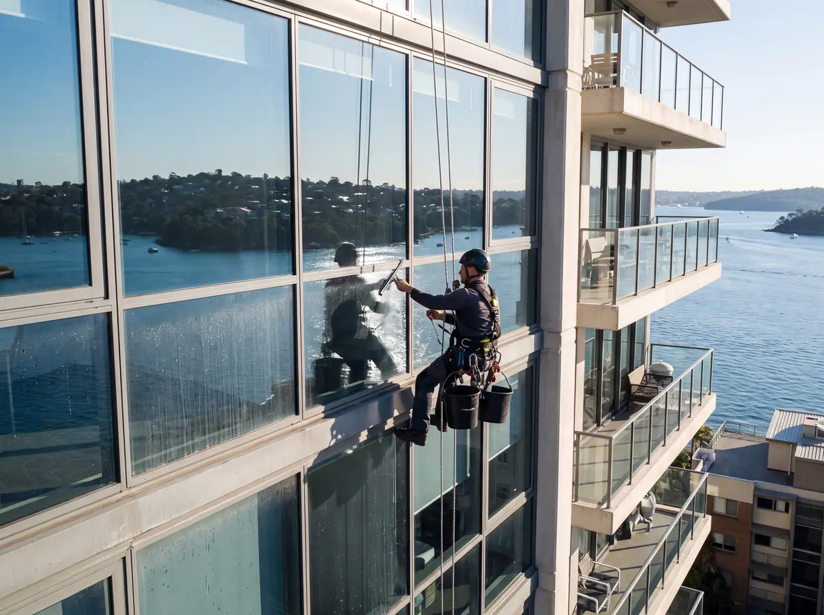 High-Rise Window Cleaning in Sydney by The Prestige Standard