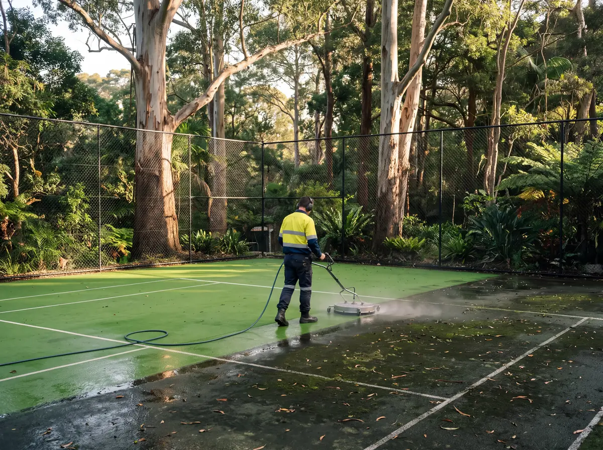 Tennis Court Cleaning in Sydney by The Prestige Standard