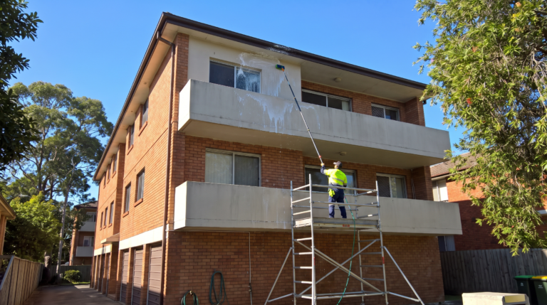 Building washing of a Sydney apartment block — The Prestige Standard
