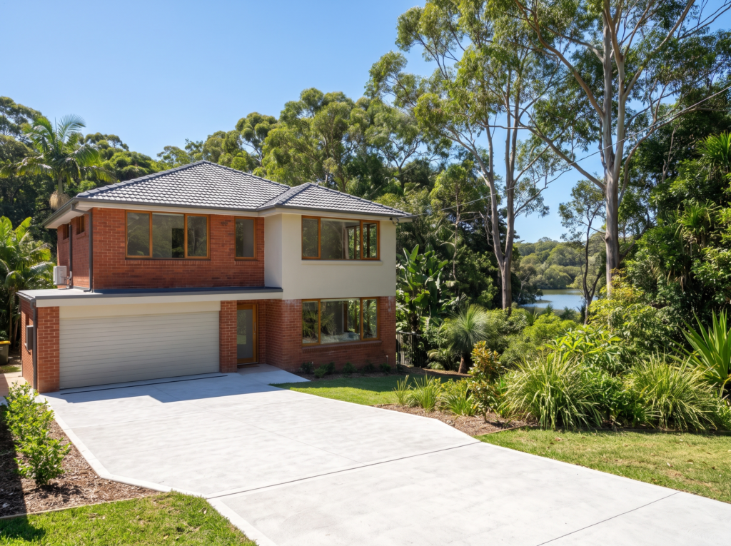 Renovated post-war brick family home with a wide clean double driveway in Cromer