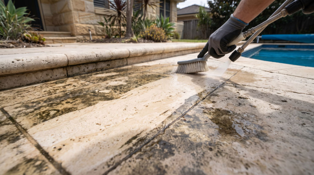 Limestone paving cleaning in Sydney — The Prestige Standard